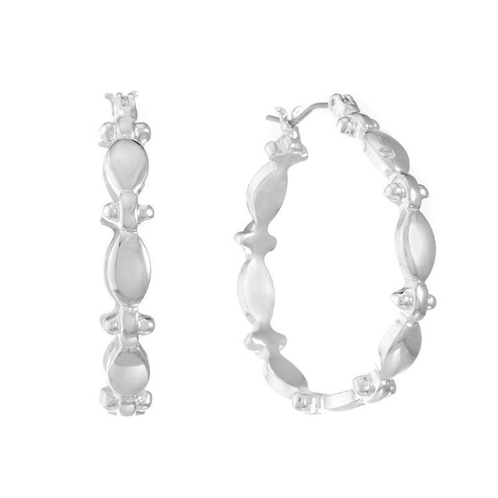 Gloria Vanderbilt 33mm Hoop Earrings