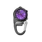 Dakota Mini Clip Microlight Carabiner, Black And Purple Pocket Watch 38589