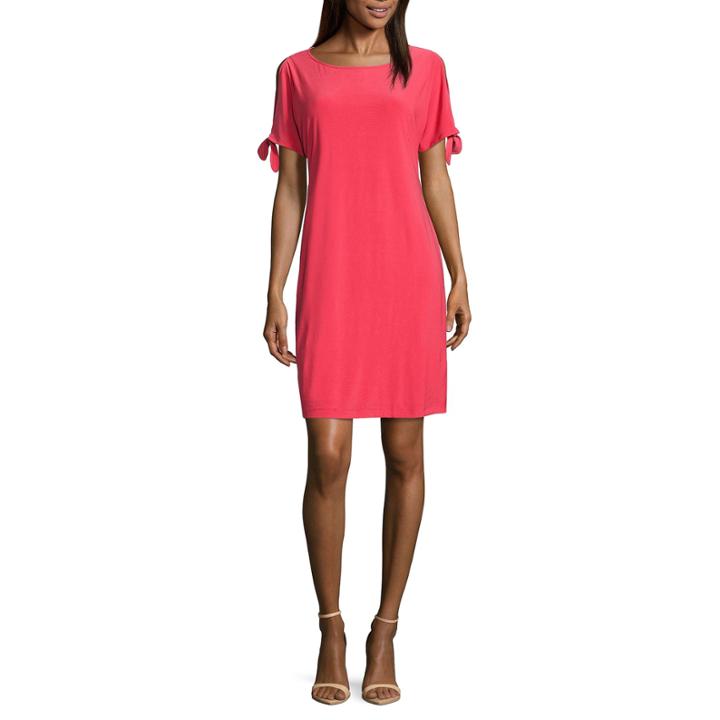 Ronni Nicole Short Sleeve Sheath Dress-petites