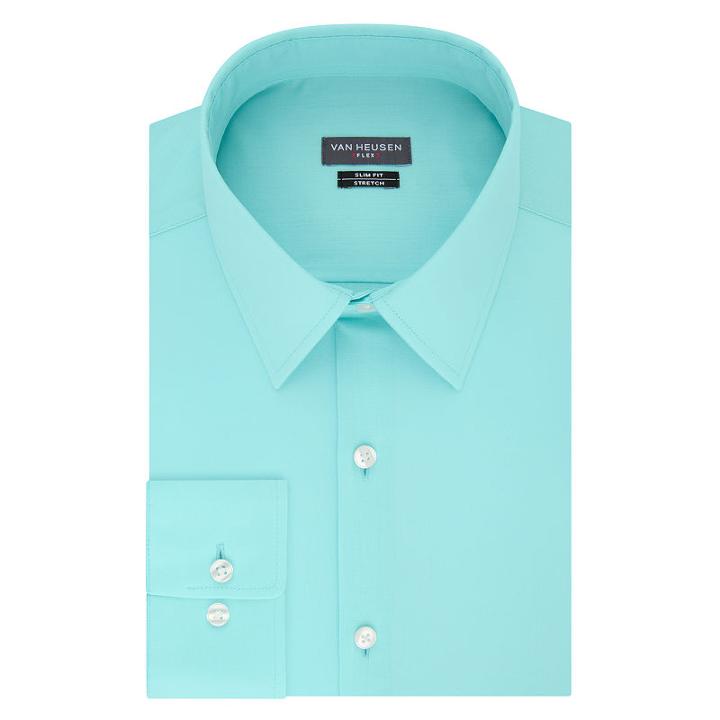 Van Heusen Van Heusen Made To Match Long Sleeve Twill Dress Shirt - Slim
