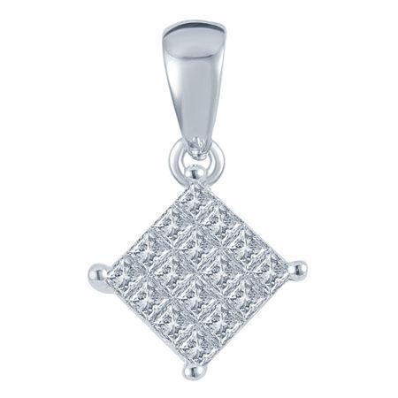 1/4 Ct. T.w. Diamond 10k White Gold Pendant