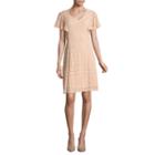 Ronni Nicole Short Sleeve Circles A-line Dress-petites