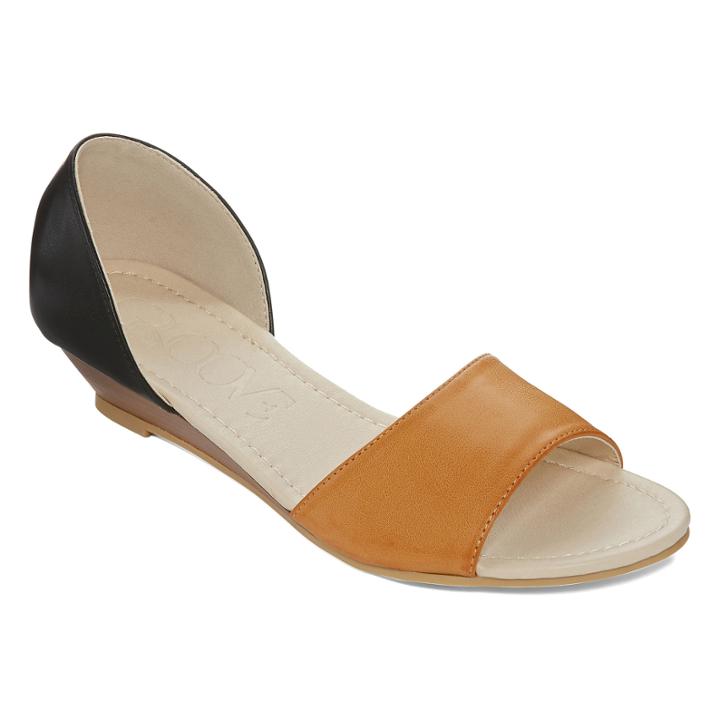 Groove Robin Open-toe Wedge Shoes