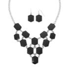 Mixit&trade; Black Bead Earring And Necklace Set