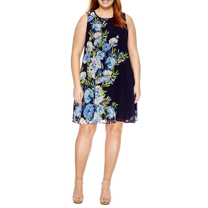 R & K Originals Sleeveless Woven Sheath Dress-plus