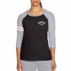 Champion 3/4 Sleeve Crew Neck T-shirt-womens