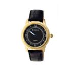 Heritor Automatic Hoyt One-hand Mens Leather-gold/black Watches