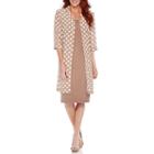 Maya Brooke Dot Print Duster Jacket Dress