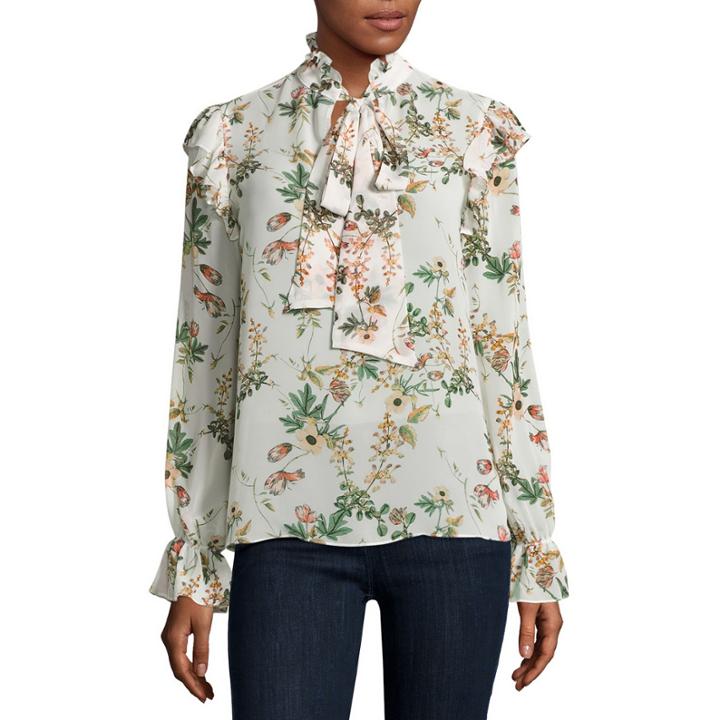 Belle + Sky Long Sleeve Bow Top