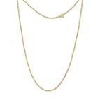 Made In Italy Solid Singapore 24 Inch Chain Necklace
