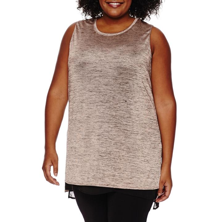 Worthington Sleeveless Layered Tunic - Plus