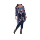 White Mark Marlene Tunic Top Plus