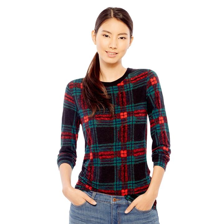 Joe Fresh&trade; Long-sleeve Plaid T-shirt