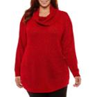 Alyx Long Sleeve Cowl Neck Pullover Sweater - Plus