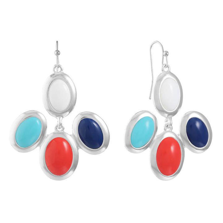 Liz Claiborne Multi Color Chandelier Earrings