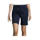 Stylus&trade; Boyfriend Twill Bermuda Shorts - Petite