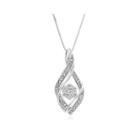 Diamond Blossom 1/10 Ct. T.w. Diamond Sterling Silver Pendant Necklace