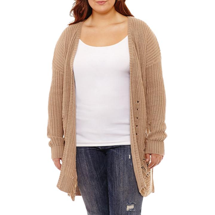 Arizona Destructed Cardigan-juniors Plus