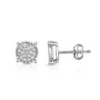 Trumiracle True Miracle 1/4 Ct. T.w. Genuine White Diamond 8.7mm Stud Earrings