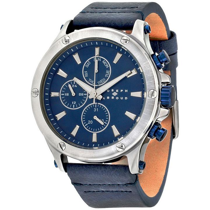 Joseph Abboud Mens Blue Strap Watch-ja3204s648-024