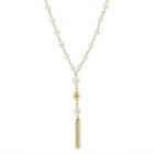 Not Applicable Womens White Pearl 14k Y Necklace
