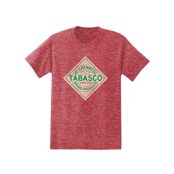 Short Sleeve Tabasco Label Crew Neck T-shirt