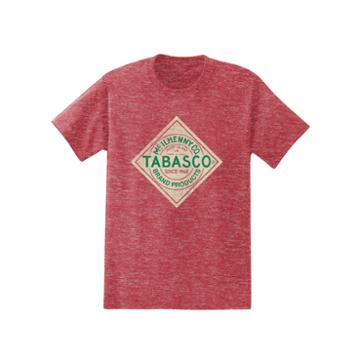 Short Sleeve Tabasco Label Crew Neck T-shirt
