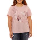 Arizona Ruffle Graphic T-shirt- Juniors Plus