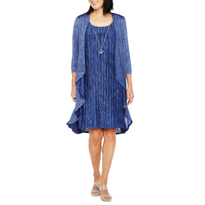 R & M Richards Sleeveless Jacket Dress