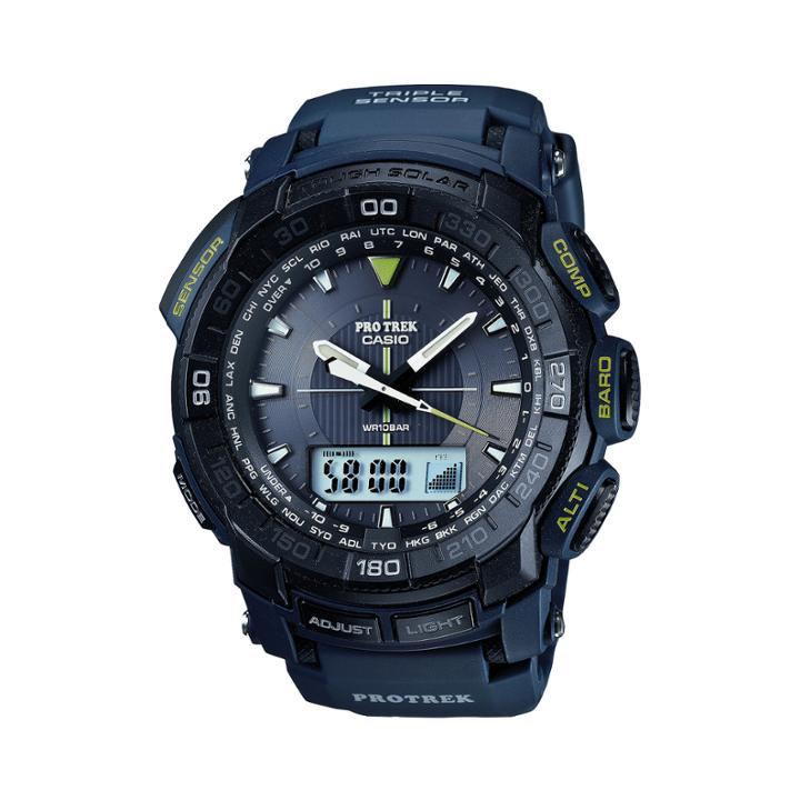 Casio Pro Trek Mens Triple-sensor Watch Prg550-2
