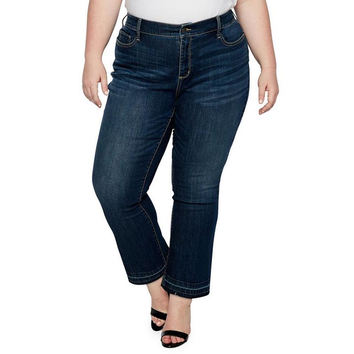 A.n.a Raw-edge Cropped Flare Jeans - Plus
