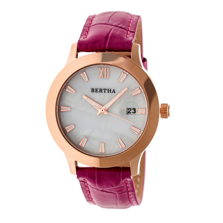 Bertha Eden Womens Purple Strap Watch-bthbr6507