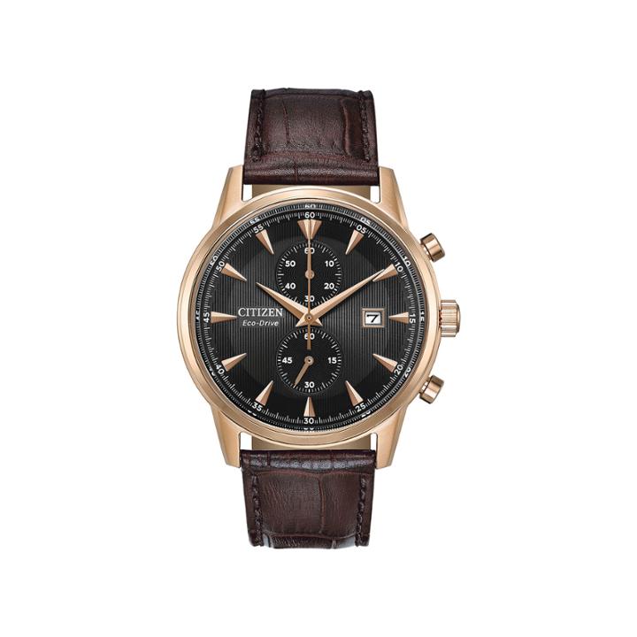 Citizen Mens Brown Strap Watch-ca7003-06e