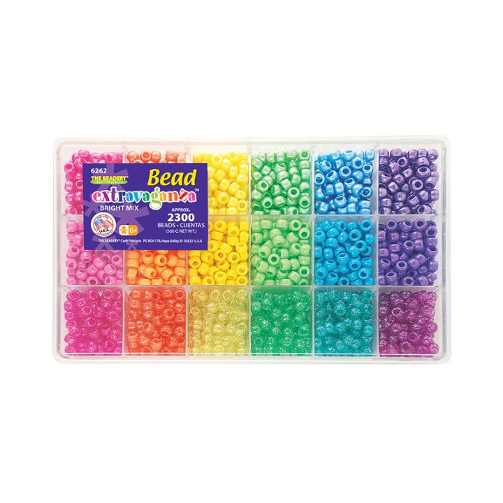 Giant 2,300-pc. Bead Box - Brights