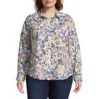 St. John's Bay Long Sleeve Button Up Classic Shirt - Plus