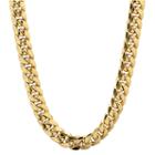 Made In Italy 10k Gold Hollow 22 Inch Chain Necklace