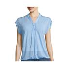 Almost Famous Short-sleeve Lace-up Knit Blouse - Juniors