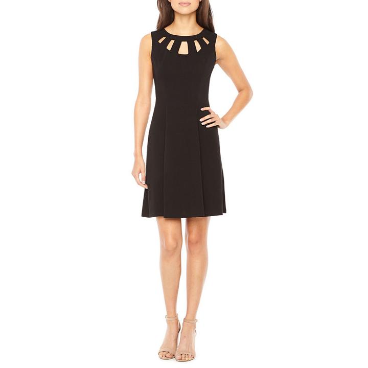 Alyx Sleeveless Fit & Flare Woven Cut Outs Dress