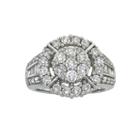 Diamond Blossom Womens 2 Ct. T.w. White Diamond 14k Gold Cocktail Ring