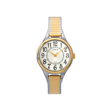 Carriage By Timex Womens Two-tone Stainless Steel Expansion Bracelet Watch C3c3679j