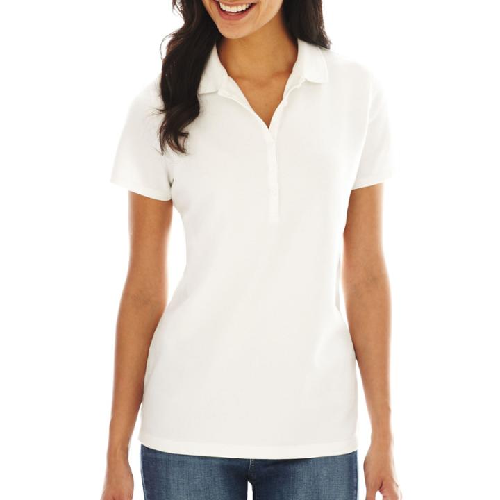St. John's Bay Short-sleeve Polo - Tall