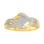 1/10 Ct. T.w. Diamond 14k Gold Over Sterling Silver Ring