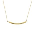 Infinite Gold&trade; 14k Yellow Gold Curved Bar Necklace