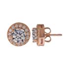 Sparkle Allure&trade; Cubic Zirconia Halo Stud Earrings
