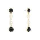 Monet Jewelry Multi Color Simulated Pearls Drop Earrings