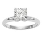 Womens 1 3/4 Ct. T.w. Cushion White Moissanite 14k Gold Engagement Ring