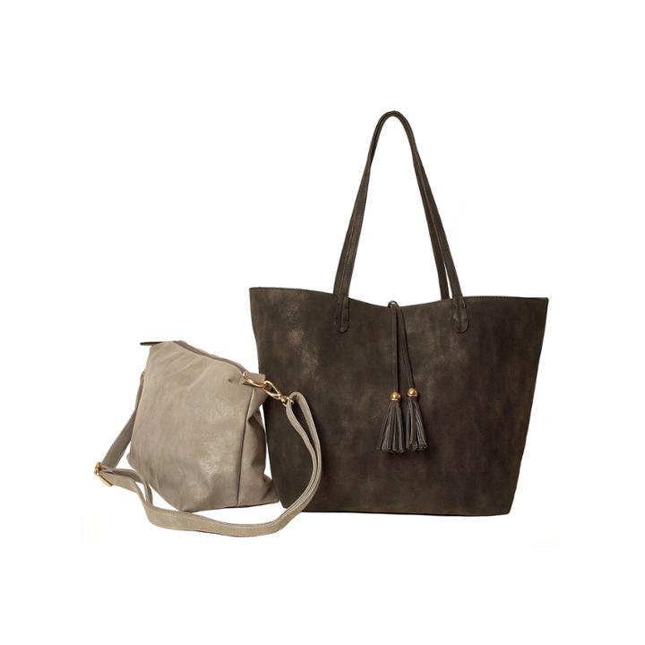 Imoshion Large Reversible Tote With Tassels