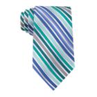 Van Heusen Shaded Stripe Silk Tie - Extra Long