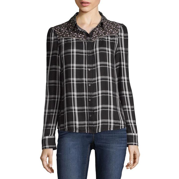 A.n.a Print Mix Western Top
