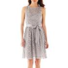 Simply Liliana Sleeveless Lace Fit-and-flare Dress